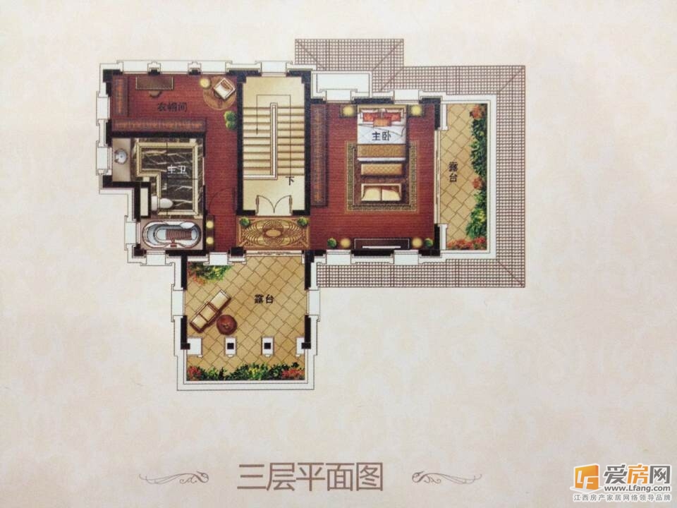 城泰凡尔赛宫别墅三层平面图