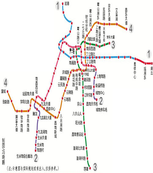 地铁3号线将对接昌抚轻轨 2号线明年直通西站