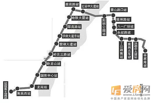 南昌地铁1-5号线完整站点名单,快收藏!
