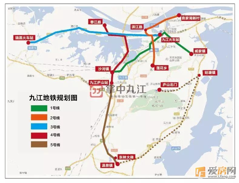 九江地铁1号线,2号线今年报批,明年开建