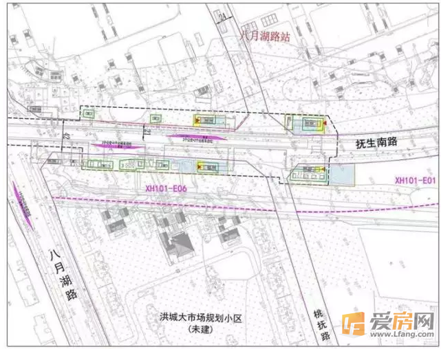南昌地铁4号线八月湖站东新站将在2020年12月25日竣工