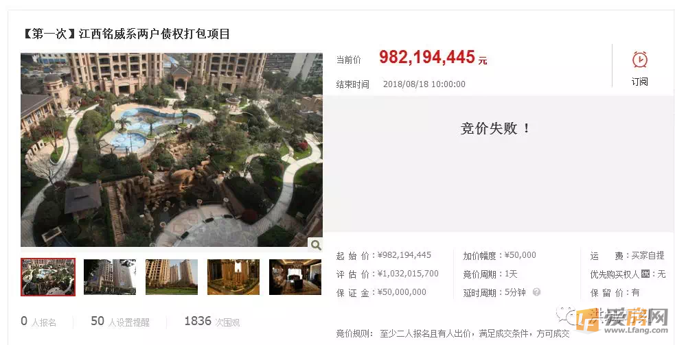 无人报名!朝阳9.8亿元的豪宅项目惨遭流拍!