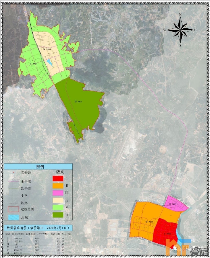 赣江新区直管区基准地价图公布2.png