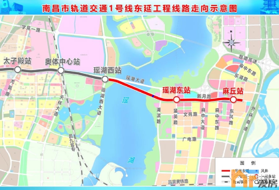 南昌地铁8号线走向曝光!地铁1,2号线东延预计2025年通车!