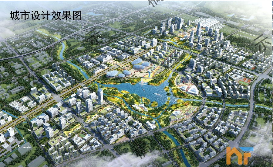 规划效果图作为联系高铁东站新区,昌东工业园区,洪都片区和象湖朝阳