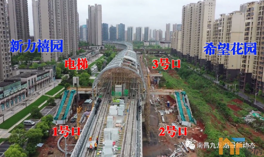 南昌地铁4号线高架段主体车站造型初现雏形!